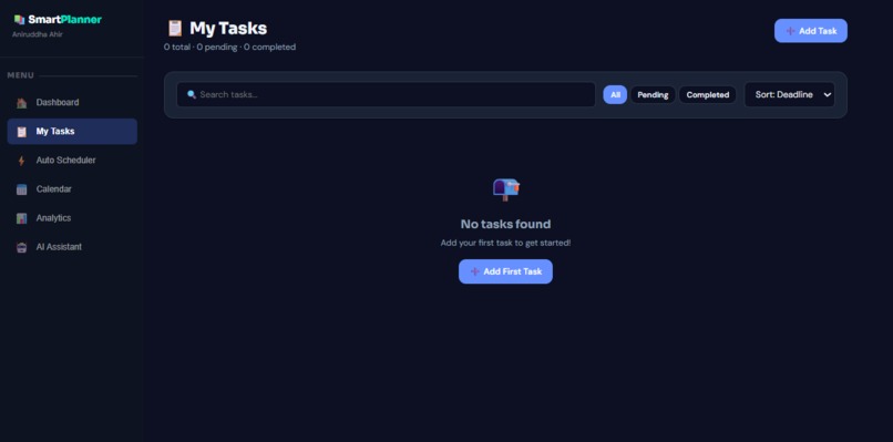 SmartStudentPlanner-Intelligent & Task Optimization System. – screenshot 6