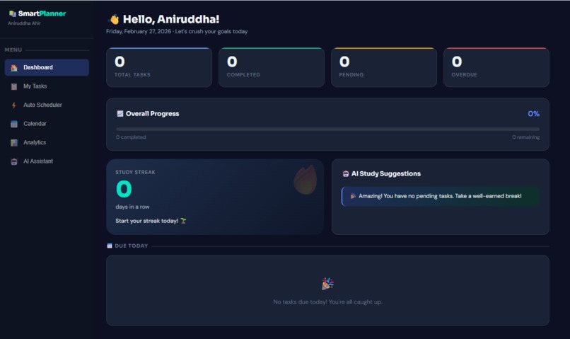 SmartStudentPlanner-Intelligent & Task Optimization System. – screenshot 7