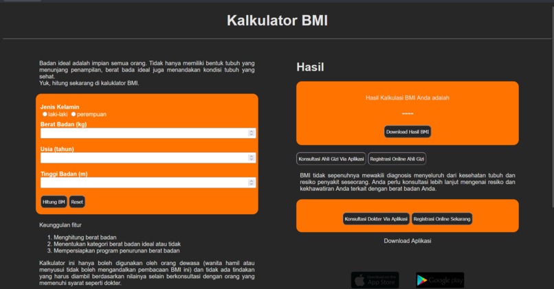 BMI Calculator – screenshot 1