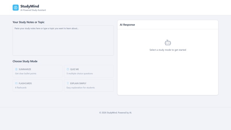 StudyMind — AI Study Assistant – screenshot 1