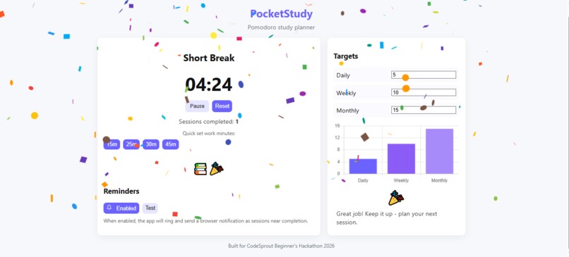 Study Session Planner – screenshot 1