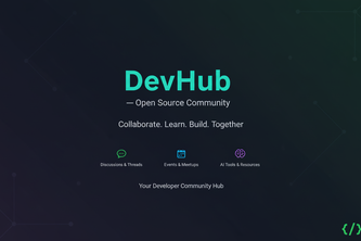 DevHub — The Developer Community Platform