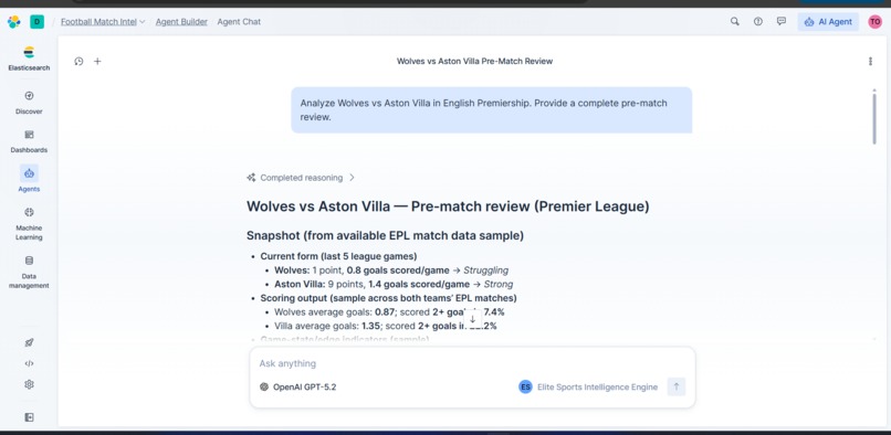 Elite Sports Intelligence Engine – screenshot 2