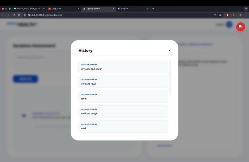 Agentic_HealthAI – screenshot 2