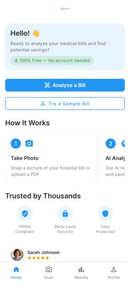 ClearBill - Hospital Bill Analyzer  – screenshot 3