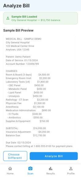 ClearBill - Hospital Bill Analyzer  – screenshot 6