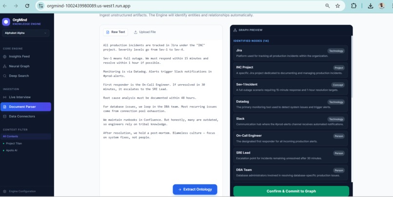 OrgMind: Elastic Knowledge Continuity System – screenshot 5