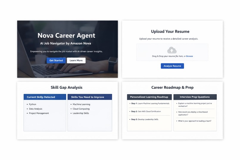 Nova Career Agent – AI Job Navigator by Amazon Nova – screenshot 1