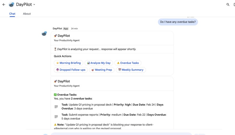 DayPilot - Your Autonomous Productivity Agent – screenshot 11