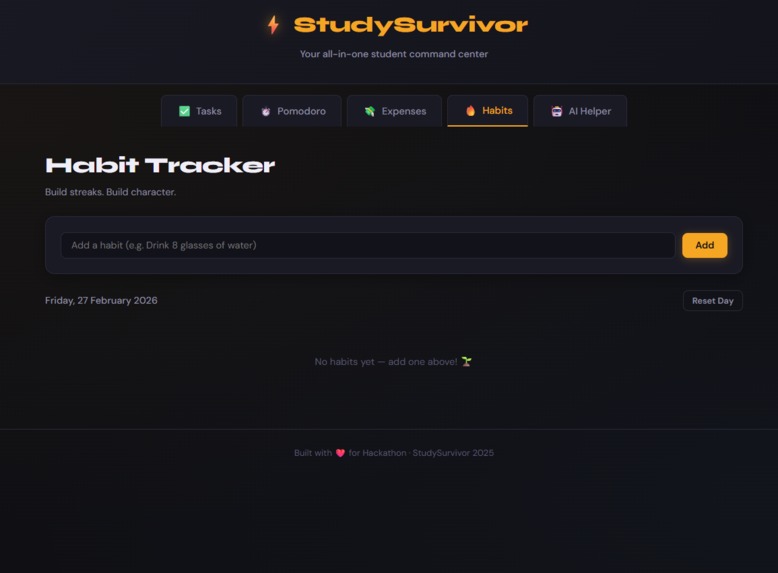 Student Survival Dashboard – screenshot 4