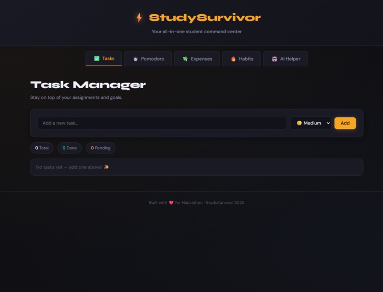 Student Survival Dashboard – screenshot 3