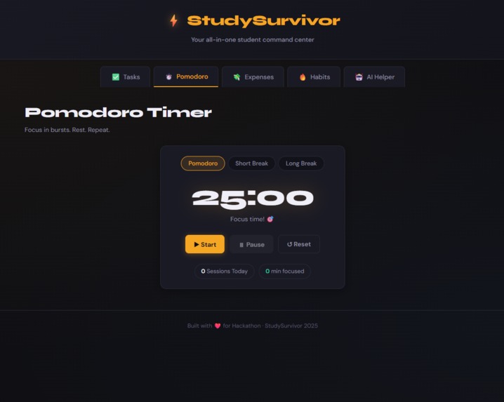 Student Survival Dashboard – screenshot 5