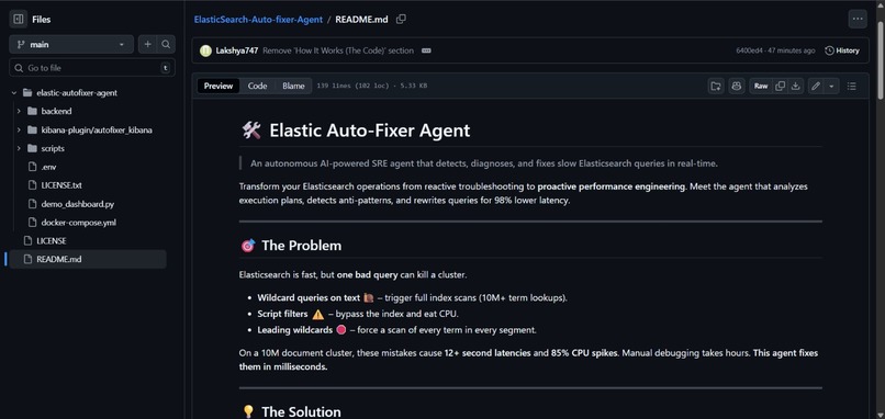 ElasticSearch Auto-Fixer Agent  – screenshot 1