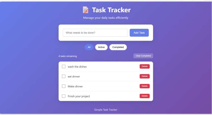 Simple Task Tracker – screenshot 2