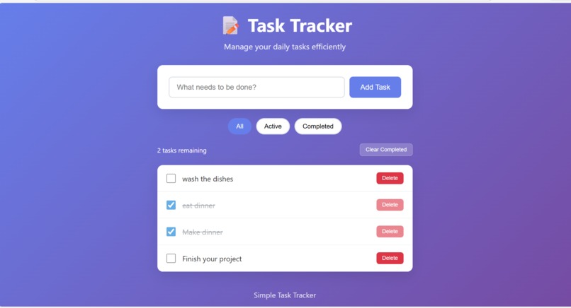 Simple Task Tracker – screenshot 3