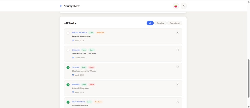 Smart Study Planner – screenshot 2