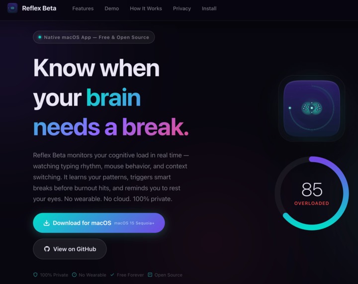 Reflex – screenshot 1