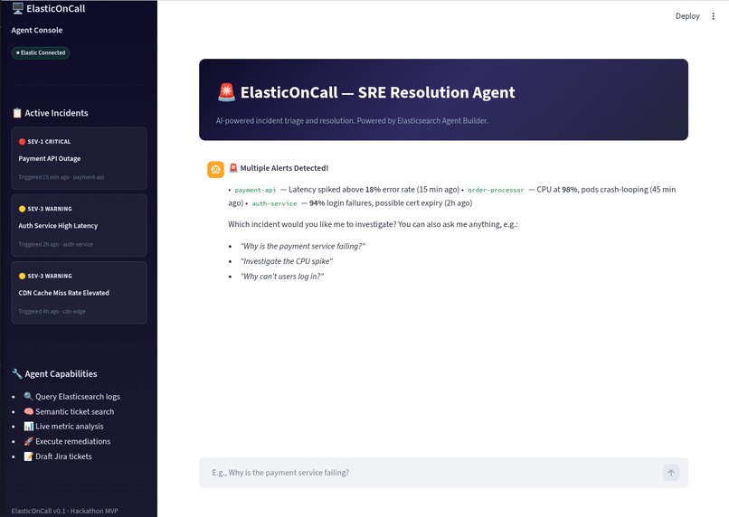 ElasticOnCall – screenshot 1