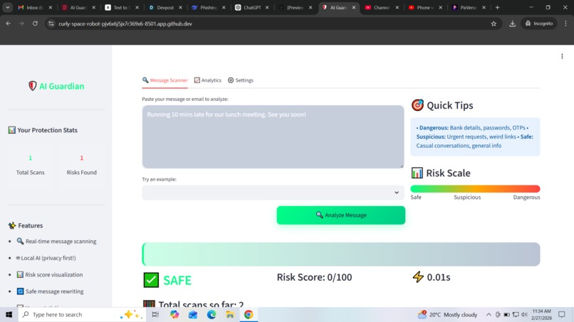 AI Guardian: Local AI Security – screenshot 1