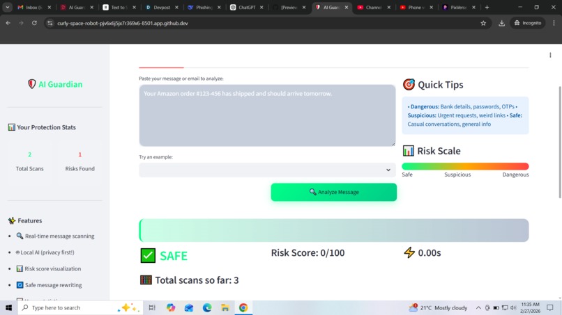 AI Guardian: Local AI Security – screenshot 2