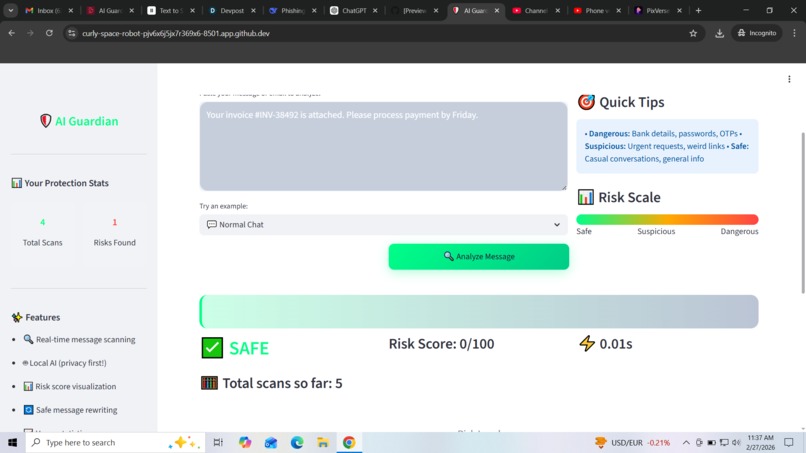 AI Guardian: Local AI Security – screenshot 3