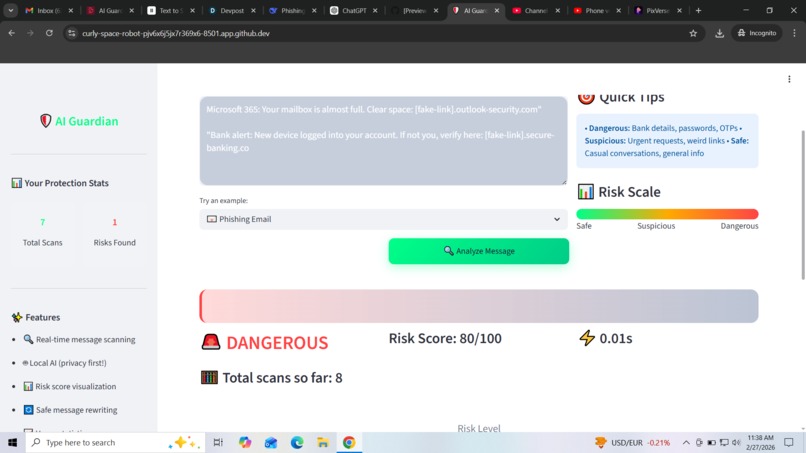 AI Guardian: Local AI Security – screenshot 4