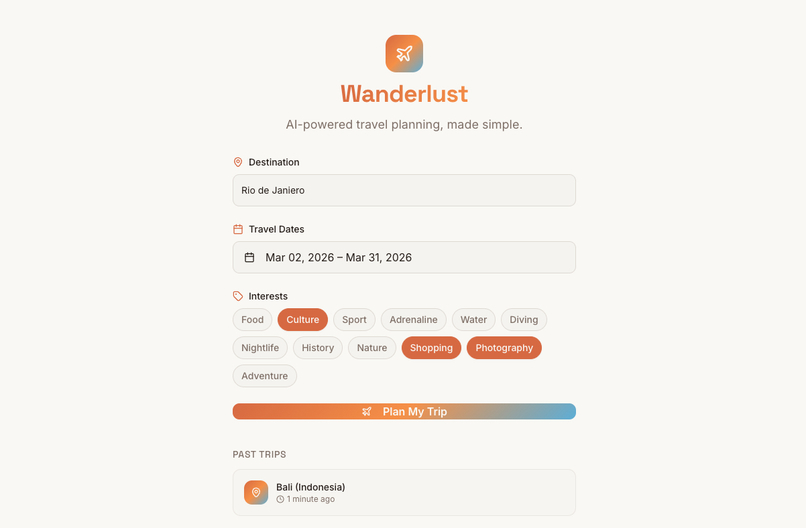 Wanderlust – screenshot 1