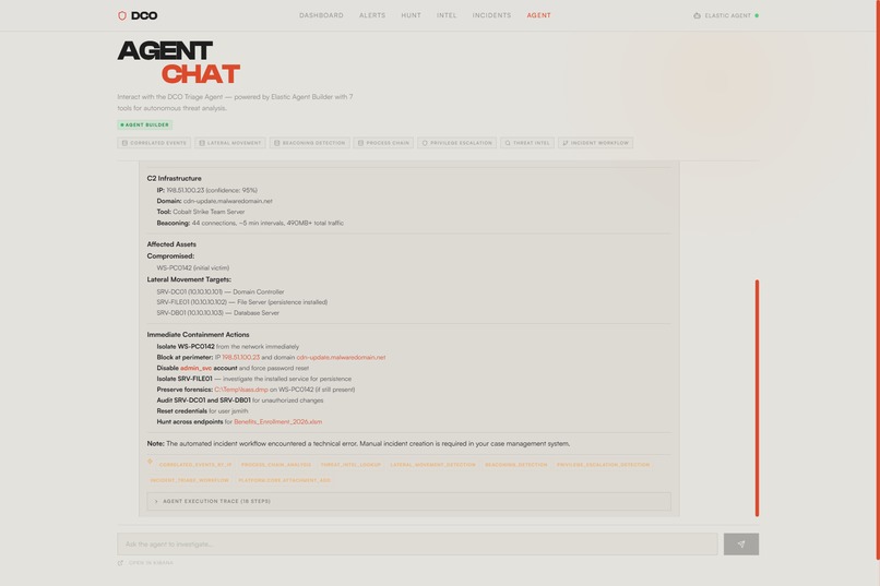 DCO Threat Triage Agent – screenshot 3