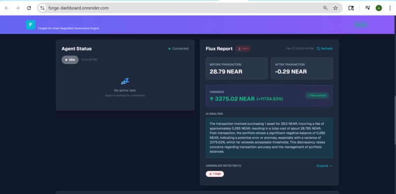 FORGE (Forged On-chain Regulated Governance Engine) – screenshot 3