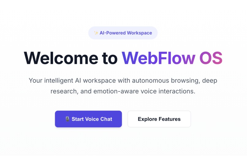 WebFlow OS – screenshot 1