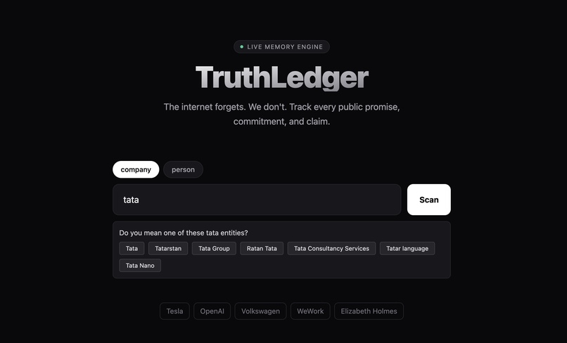 TruthLedger – screenshot 1