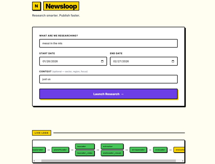 Newsloop – screenshot 1