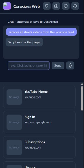 Conscious Web  – screenshot 1