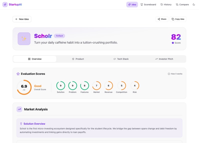 StartupAI – screenshot 2