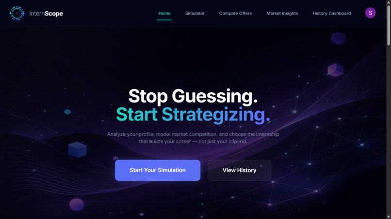 InternScope AI – Data-Driven Internship Intelligence Engine – screenshot 1