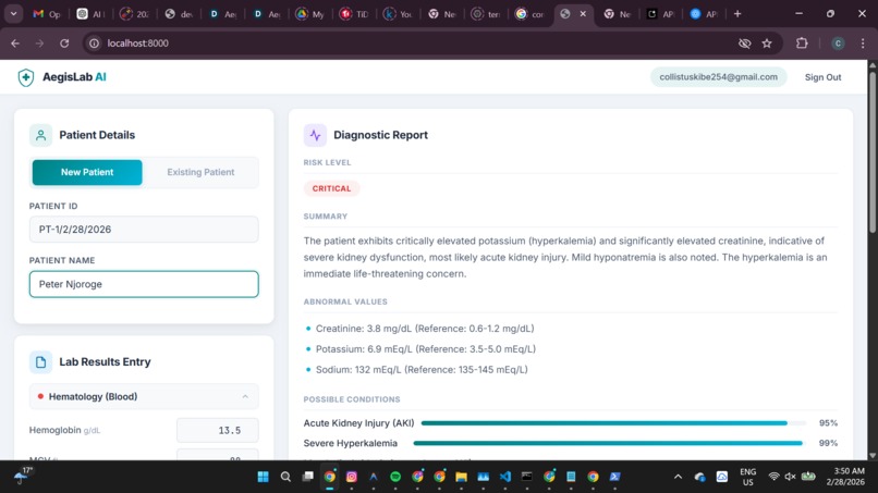 AegisLab AI: Medical Lab Copilot – screenshot 4