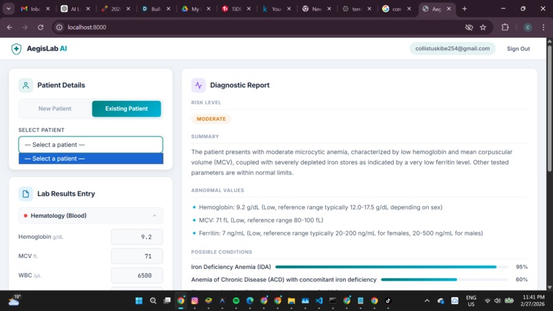 AegisLab AI: Medical Lab Copilot – screenshot 5