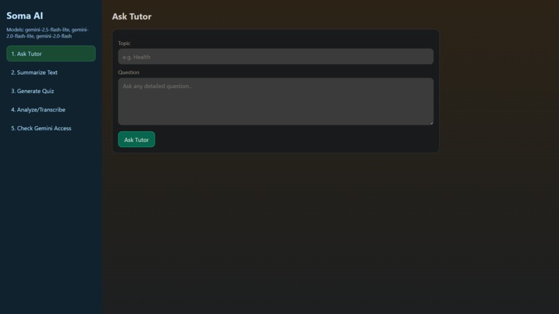 Soma AI Tutor – screenshot 1