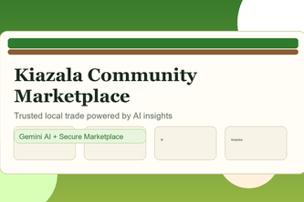 Kiazala community marketplace