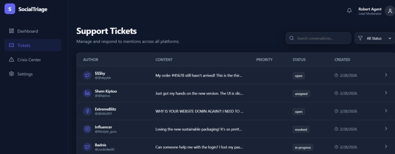 SocialTriage – screenshot 1