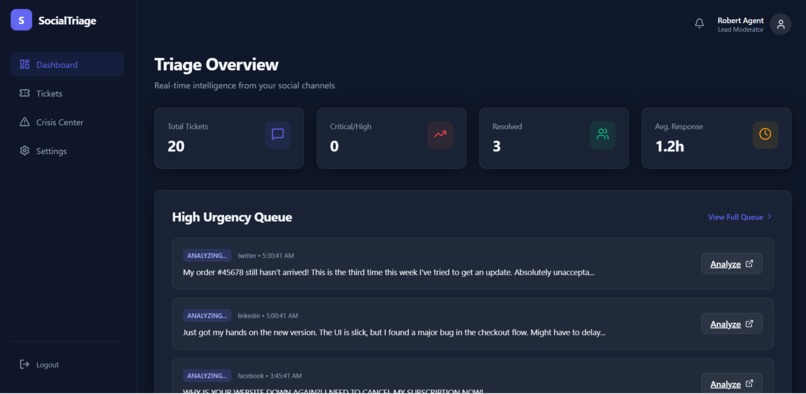 SocialTriage – screenshot 2