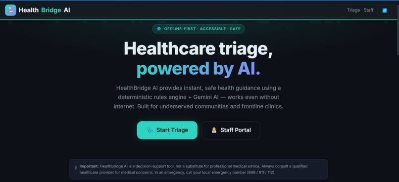 HealthBridge AI – screenshot 1