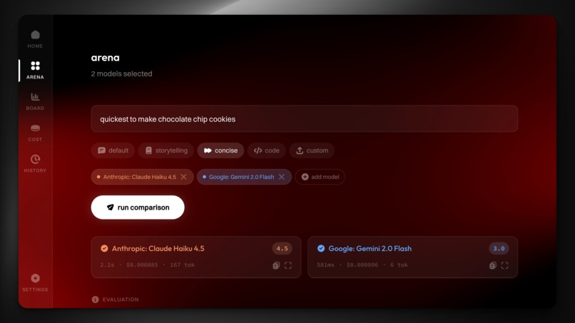 Model Bench – screenshot 2