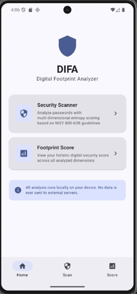 DIFA (Digital Footprint Analyzer) – screenshot 2