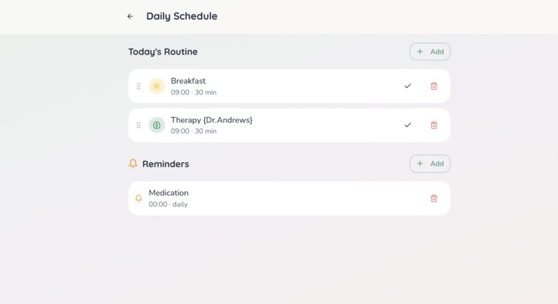 Sensory care – screenshot 4