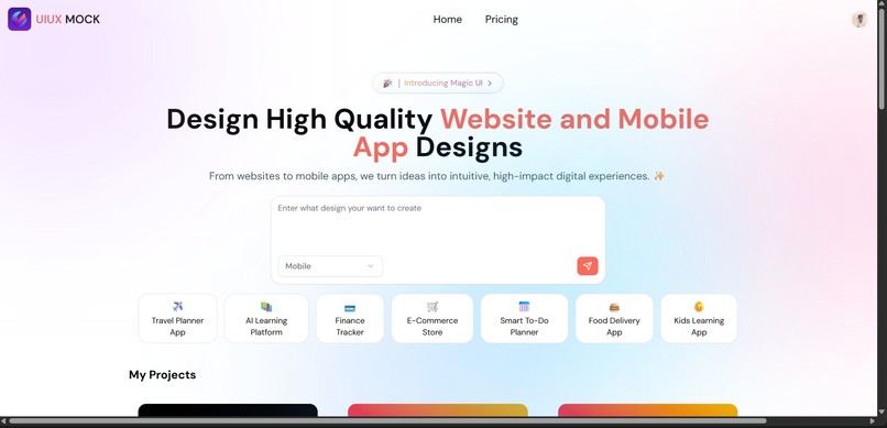 UIUXMockUp: Collaborative Real-Time Design Platform – screenshot 1