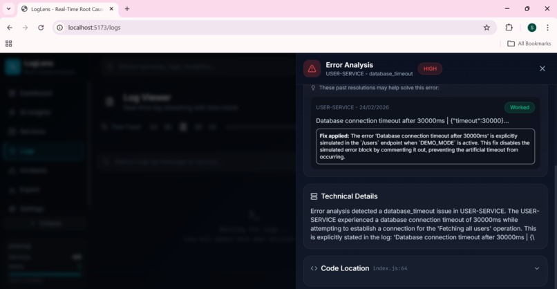 LogLens – screenshot 14