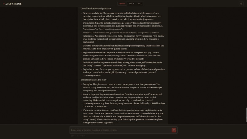 ArguMentor – screenshot 5