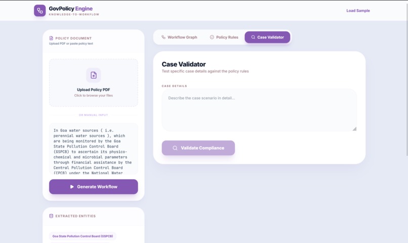 GovPolicy Engine – screenshot 2