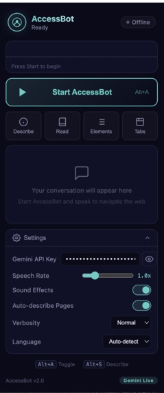 AccessBot – screenshot 1